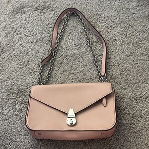 Calvin Klein Blush Pink Crossbody Bag with Chain Strap